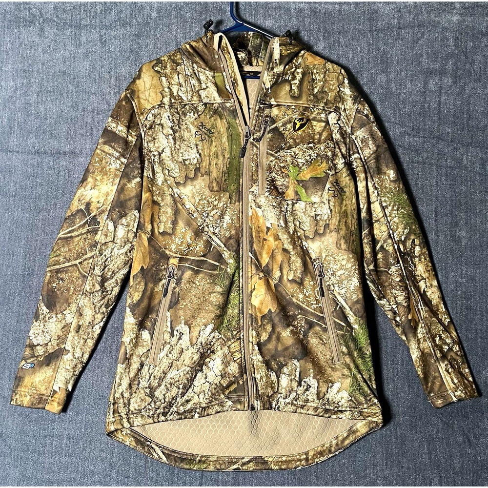 Scent-Lok Shield Realtree APX Camo Full Zip Hoodie M Polyester Long Sleeve